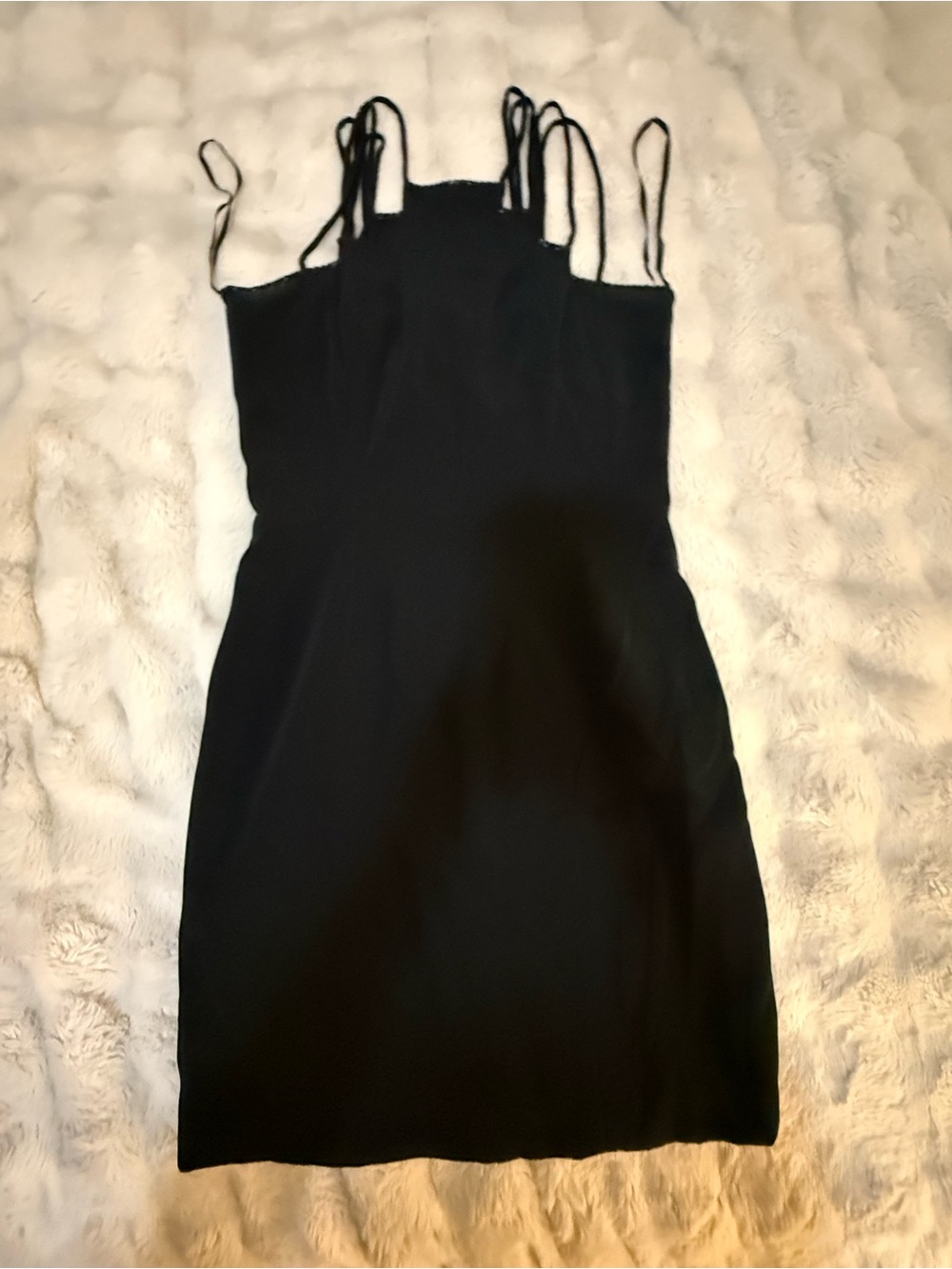 Classic Black Strappy Women's Dress